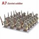 thumbnail image 1 of Figuras militares del ejército soviético, bloques de construcción, Alemania, Unión Soviética, América, Francia, soldados japoneses, Juguetes de bloques de construcción, 1 of 1