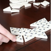 Pressman Deluxe Tri-Ominos Game - The Domino Game With a Three-Sided Twist
