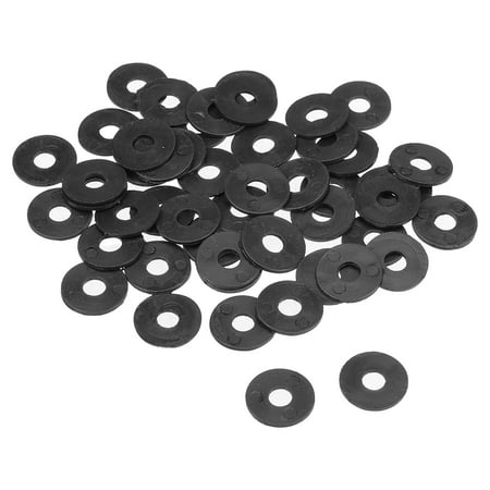 

Uxcell 15mm O.D. 1mm Thick Nylon Flat Washers for 5mm ID Screw Bolt 50 Count