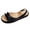 Black, variant on Women’s Peep Toe Sandals Comfy Flat Orthopedic Back Strap Slip on Slingback Slippers Comfortable Low Heeled Platform Walking Shoes Orange Size 7