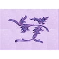 thumbnail image 1 of Ahgly Company Machine Washable Indoor Rectangle Transitional Heliotrope Purple Area Rugs, 2' x 5', 1 of 7