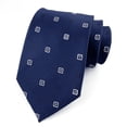 thumbnail image 2 of Corbata de hombre de seda jacquard hecha a mano, ropa formal profesional, entrevista de negocios, corbata a rayas para hombre, 2 of 4