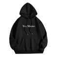 thumbnail image 6 of XIAONU Mens Inspirational Quote Print Hoodie Long Sleeve Hooded Graphic Top Soft Casual Daily Wear Hoodies, 6 of 6