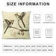 thumbnail image 5 of Orinice Birds Tree Branch Leaves Graphic Decorative Cushion Throw Pillow Cover 22x22in, 5 of 5