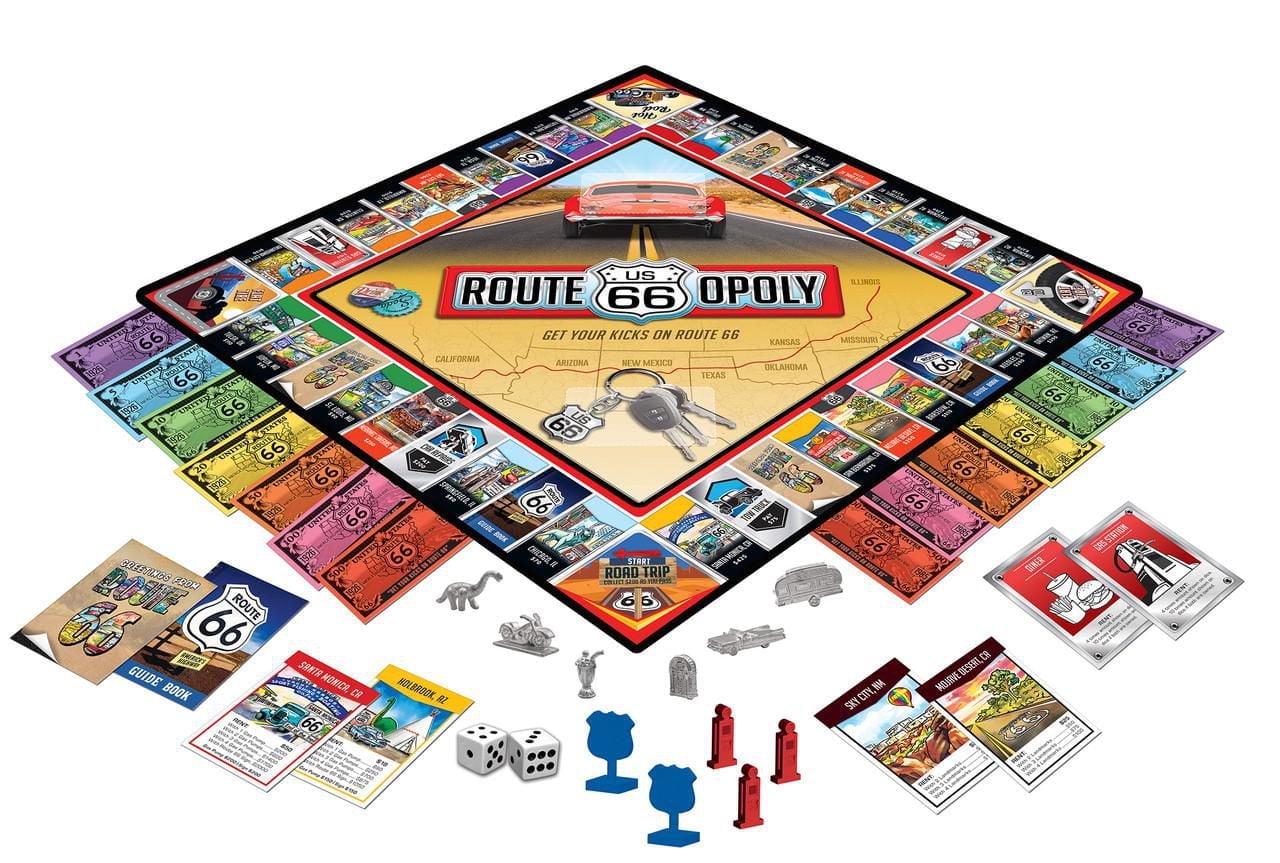 Masterpieces Puzzle Company Route 66 Opoly Board Game