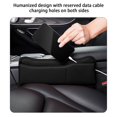 thumbnail image 6 of CxhicLuv Car Seat Filler Organizer, Auto Console Storage, Leather Multifunctional 30x21cm, Car Interior Accessories, Phone & Sunglass Storage for Drivers, Families, Black, 6 of 8