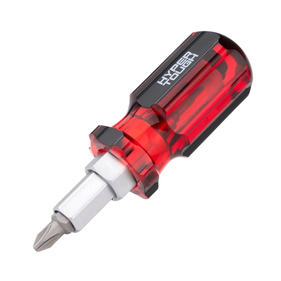 Hyper Tough Stubby 6-in-1 Screwdriver