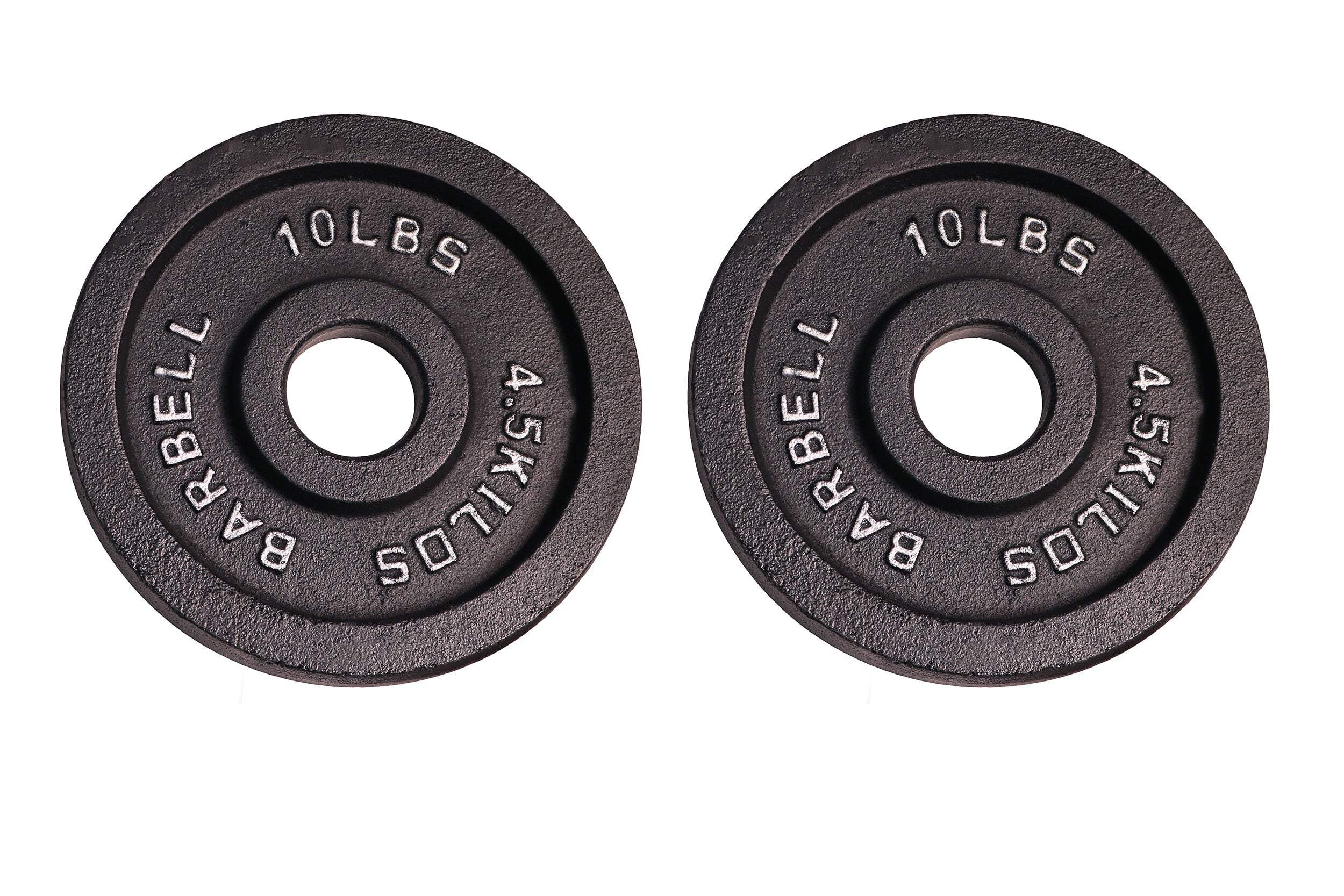 Deltech Fitness Pair 10 lb Olympic Plates Model #OP-010, Cast Iron