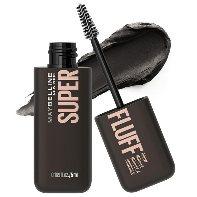 Mousse para cejas Maybelline Superfluff, voluminizador, color negro