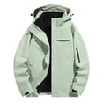 thumbnail image 2 of Maoxin Men's Jacket Outdoor Men's Three In One Hiking Jacket Men's Windproof Jacket Warm And Thick Long Sleeved Hooded Casual Jacket/jacket Jackets for Men , Army Green , M, 2 of 8