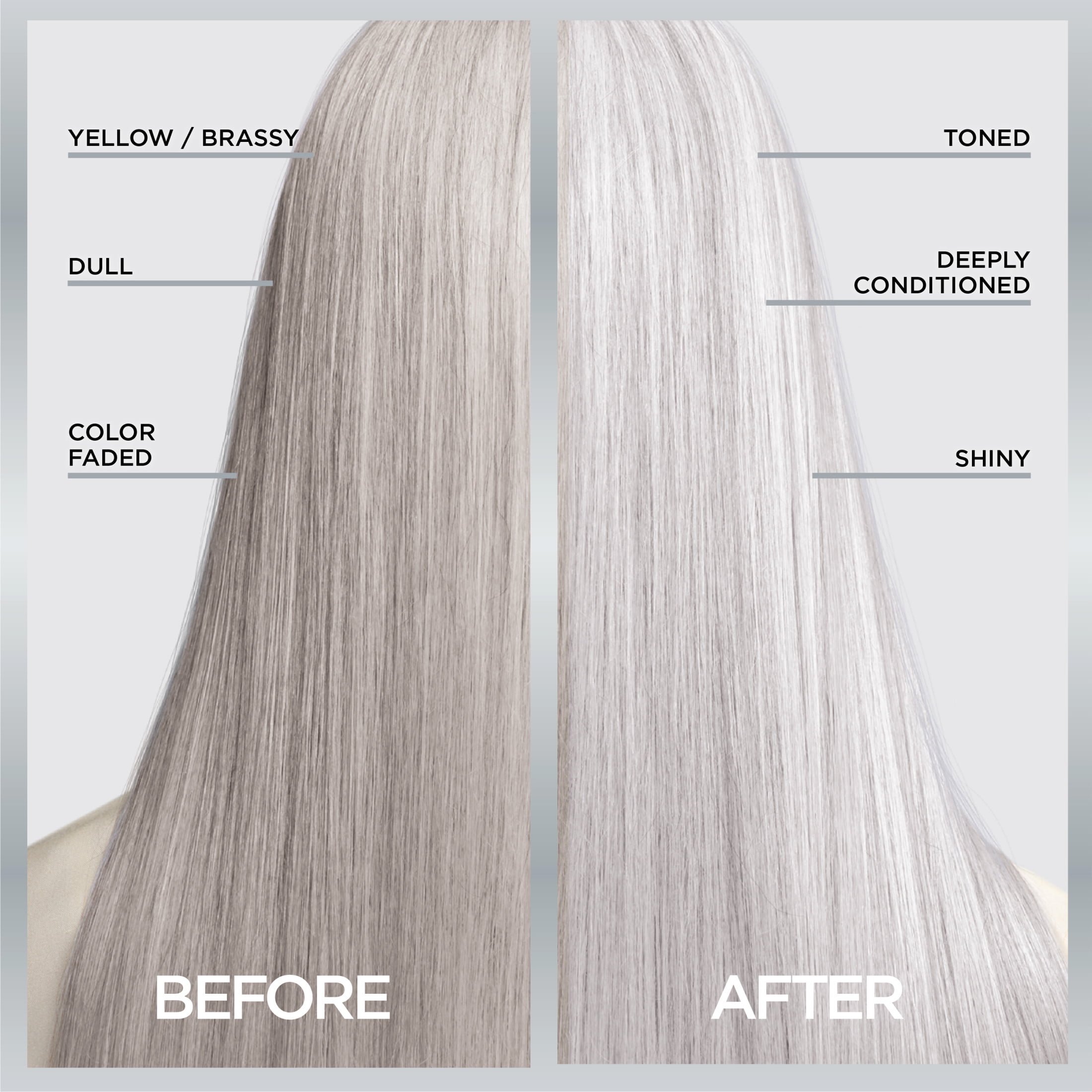 L'Oreal Paris Le Color Gloss In-Shower Toning Gloss Hair Color, Silver White, 1 Kit