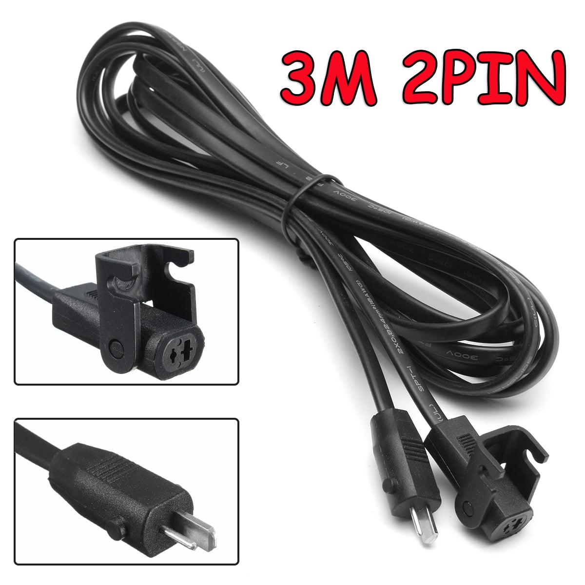 Electric Recliner Chair And Sofa Extension Lead 3M 2PIN To Transformer