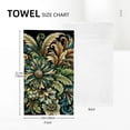 thumbnail image 4 of Nawy Spring Floral Watercolor Herbs Flowers Leaves Boho Green Yellow Kitchen Towels 2-Pack 27.5*16in, 4 of 6