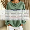 thumbnail image 3 of Enjoytime Sweatshirt for Women Striped Long Sleeve Half Button Pullover Tops Fall Fashion Casual Crew Neck Sweatshirts, 3 of 7