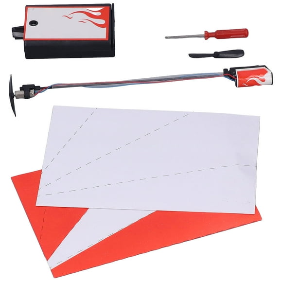 Electric Motor Paper Plane, Paper Aircraft Toy Educational Long Flight Collision Prevention with Power Module for 14 Years Old + for Outdoors