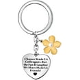 thumbnail image 1 of Coworkers Keychain Ring Colleague Friends Key Chain Companion Keyring Moving Away Appreciate Silver, 1 of 6