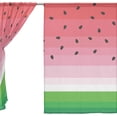 thumbnail image 3 of Coolnut Watermelon with Black Seeds Semi Sheer Curtains Window Voile Drapes Panels Treatment-55x84in for Living Room Bedroom Kids Room, 2 Pieces, 3 of 4