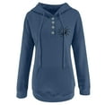 thumbnail image 4 of Women's Sweatshirts Hoodies Long Sleeve Womens Pullover Hoodie Baggy Hoodies Blue Sweatshirt Womens Womens Fall Fashion Preppy Clothes Teen Girl, 4 of 4