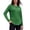 Green, variant on GERsome Women's Long Sleeve Shirts Crew Neck Button Trim Curved Hem Pullover Tops Casual Loose Fit Blouses Light Blue L