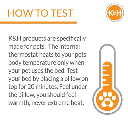 K&H Pet Products Thermo-Kitty Fashion Bed Splash Mocha 18" 4W