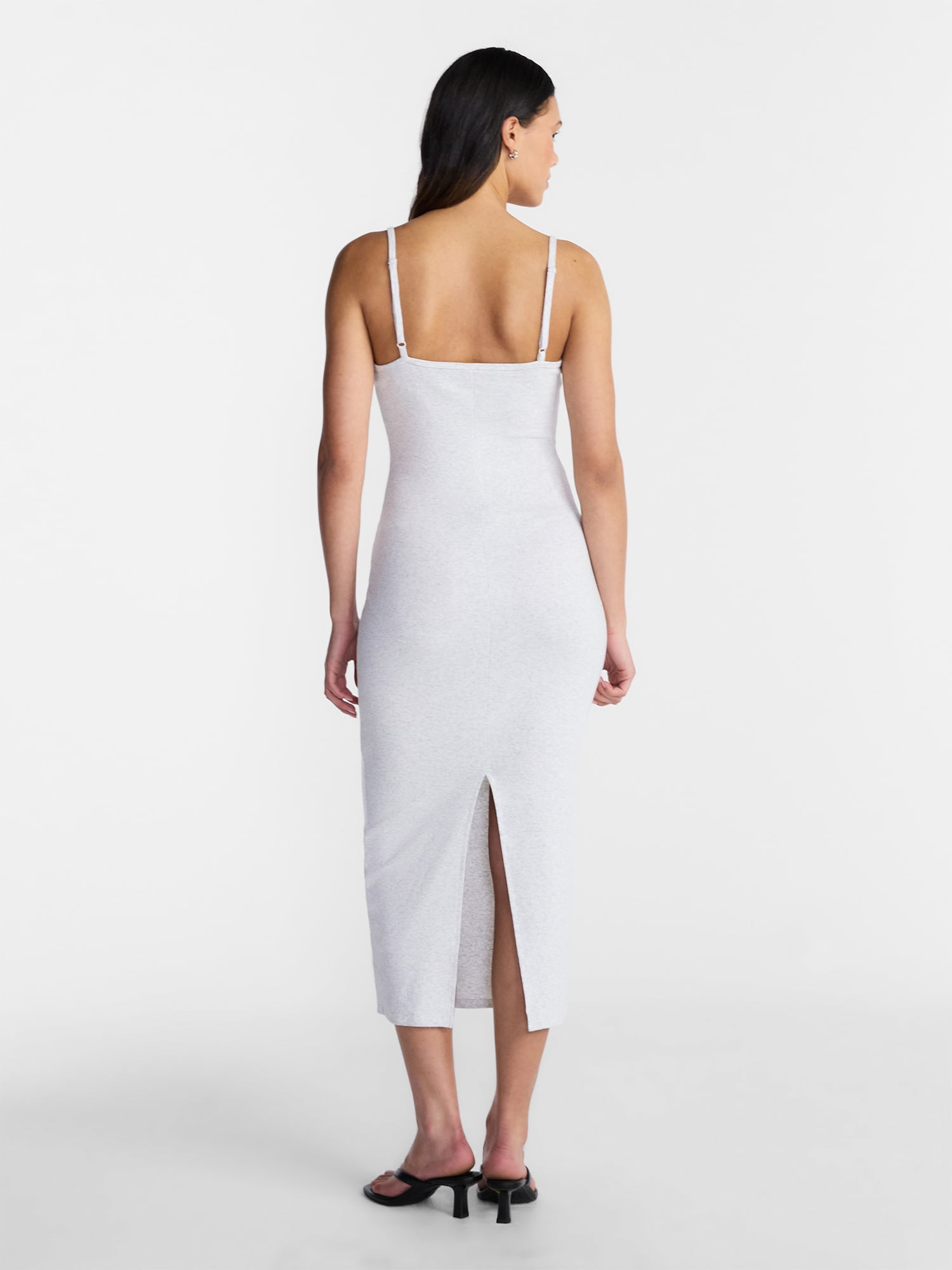 No Boundaries Ribbed Strappy Maxi Dress, Women's and Women's Plus XXS-4X