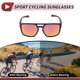thumbnail image 3 of 1 juego de gafas de motocicleta anti-reflejo de triacetato de celulosa TR para deportes al aire libre, gafas de sol para motocross, bicicleta de tierra, lente roja, marco negro y rojo, 3 of 6