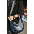 thumbnail image 6 of CoCopeaunt Fashion Denim Tote Shoulder Bag for Women Men Vintage Large Hobo Crossbody Bag, 6 of 7