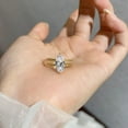 thumbnail image 3 of Exquisite 2 Carat Lab Created Moissanite Rings Women Marquise Cut D Color VVS1 925 Sterling Silver Diamond Engagement Rings Ideal Choice for Couple Parties Date Travel, 3 of 7