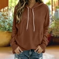 thumbnail image 2 of Women's Oversized Comfort Fleece Hoodies, Cozy Trendy Pullover Sweatshirts with Pockets For Fall & Winter Clothes, 2 of 7