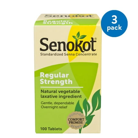 (3 Pack) Senokot Laxative Tablets - 100 CT (Best Over The Counter Product For Constipation)