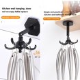 thumbnail image 4 of tredstone Wall Hanging Kitchen Hook with 5-Claws Hanger Key Rack Adhesive 360 Degrees Rotatable Handbag Organizer Multi-function Red, 4 of 6