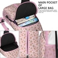 thumbnail image 4 of Sling Backpack,Pink Christmas Gingerbread Pattern Crossbody Bag with Water Bottle Holder,Waterproof Sling Bag for Men/Women with Chest Phone Holder for Hiking,Travel, 4 of 6