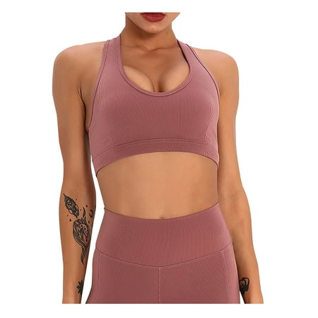 

Fashion Women s Beauty Back Sports Bra Breathable Solid Color Yoga Vest Amazing Black Nylon Tops Women