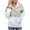 Coffee, variant on Lindreshi Cardigan Sweaters for Women Ladies Fashion Plush V-Neck Zipper Long Sleeve Colorblock Thermal Sweater Jacket