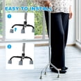 thumbnail image 5 of Quad Cane Tips 1-1/8 Inch, 4 Pcs Replacement Foot for Standing Stick Women Men Seniors, Gray(Style 1), 5 of 6