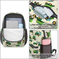 thumbnail image 4 of Tractor and Trailers Cream Pattern 17" School Backpacks for Teens,Waterproof Oxford Fabric,S-Shape Padded Straps for School,Travel,Hiking,Camping, 4 of 6