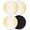 Yellow, variant on Beige White Ombre Coasters Set of 2, Modern Gradient Abstract Art Absorbent Coasters for Drinks, Coaster for Bar Office Dining Coffee Table Accessories Decor, Non Slip Round Desk Coaster