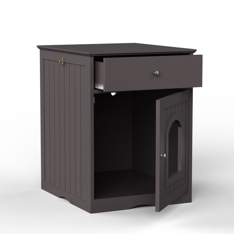 Jopath Cat Home Nightstand,Wooden Pet House Cat Litter Box