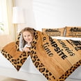 thumbnail image 4 of Catabedysis Cheetah Pattern Camping 7-Piece Twin Bedding For Girls,Wooden Leopard Print Bedding Comforter Set,Multicolor,Reversible, 4 of 7