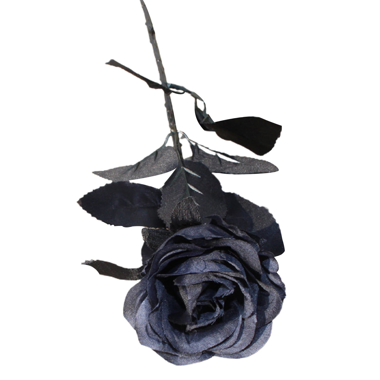 Artificial Roses Stem Fake Black Flowers Stem Plastic Rose - Temu