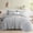 Grey, variant on Aisbo Beige Seersucker Comforter Set Twin Size, Soft Textured Bedding Set with 1 Pillow Sham, Breathable All-Season Quilt for Bedroom