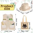 thumbnail image 2 of Set de disfraz Haysandy Explorer con chaleco, sombrero y bolsa de mano para niños, 2 of 7
