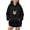 A Black, variant on Pet Pouch Hoodie Cat Dog Carrier Hoodies with Pull Side Zip Pockets Hooded Sweatshirts for Puppy Kitten Holder