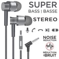 thumbnail image 2 of Escape - Stereo In-Ear Headphones, Noise Reduction, Integrated Microphone, Grey, 2 of 3