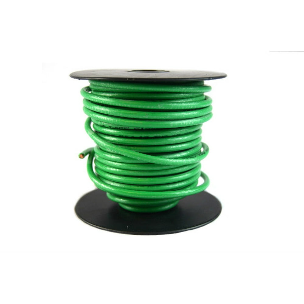 10 Gauge AWG 50 Feet Solid Copper Green Ground Wire UL Listed Satellite
