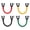 Red, Yellow, Green, Black, variant on 4 Pack Ski Tip Connector Trainer for Beginners, Ski Wedge Training Aid with Adjustable Clamps, Speed Control & Turning Practice Tool, Pink Yellow Green Blue