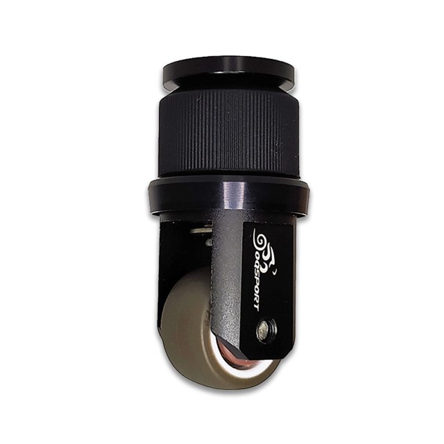 Bicicleta plegable 360 grados rueda giratoria universal empujado empuje empujando lolling hardware de viaje de viaje al aire libre piezas de repuesto negro Inevent OD019595-02