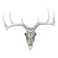 thumbnail image 3 of Ebros Large Filigree Buck Deer Head Skull Wall Decor Hanging Plaque 22" Wide, 3 of 9