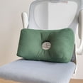 thumbnail image 5 of Blueek Corduroy Lumbar Support Pillow, Thickened Cushion for Office/Car/Home, Relieves Back Pain, High-Grade Cotton Filling Chair Pad(Green), 5 of 6