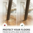 thumbnail image 5 of Felt Furniture Pads 133 PCS Premium Furniture Pads - Felt Pads Furniture Feet Best Wood Floor Protectors - Protect Your Hardwood & Laminate Flooring Brown and Beige, 5 of 6